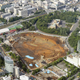 The planned construction site for the new National Stadium.